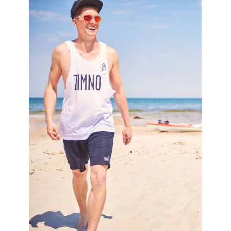 Tank Top Męski Biały Lookbook