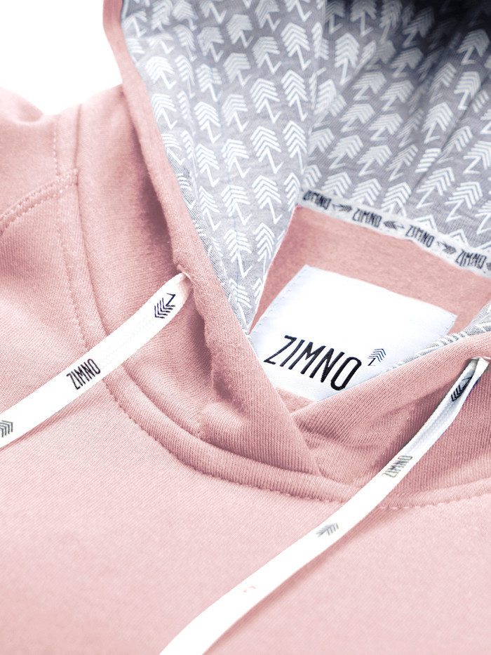 Bluza Unisex Hoodie Brudny Róż