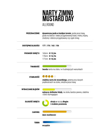 Narty ZIMNO Mustard Day (Allround)