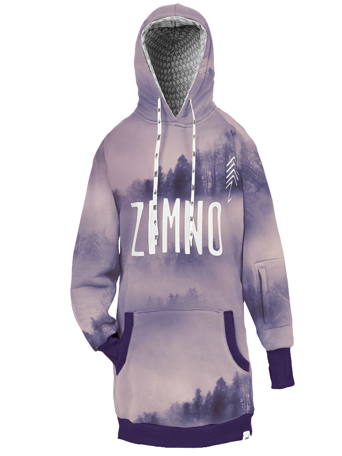 Bluza Hoodie Las we Mgle Fioletowy Bluza Hoodie Las we Mgle Fioletowy