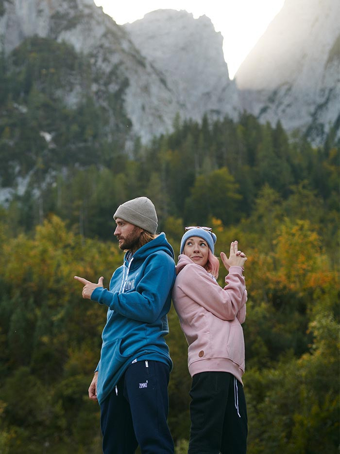 Bluza Unisex Hoodie Brudny Róż