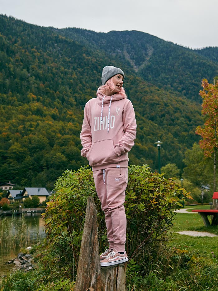 Bluza Unisex Hoodie Brudny Róż