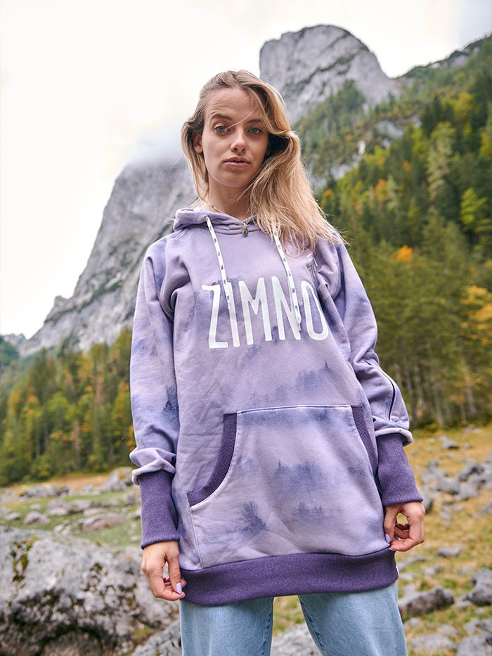 Bluza Hoodie Las we Mgle Fioletowy Bluza Hoodie Las we Mgle Fioletowy