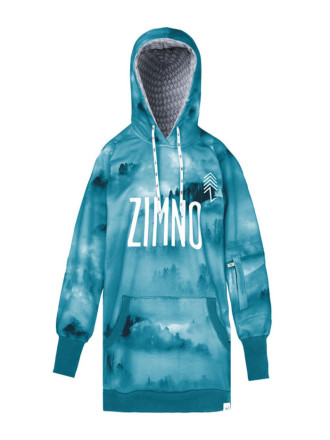 Bluza Hoodie Las we Mgle Turkusowy