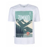 T-Shirt Relaks Unisex Biały Plakat Tatry
