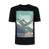 T-Shirt Relaks Unisex Czarny Plakat Tatry