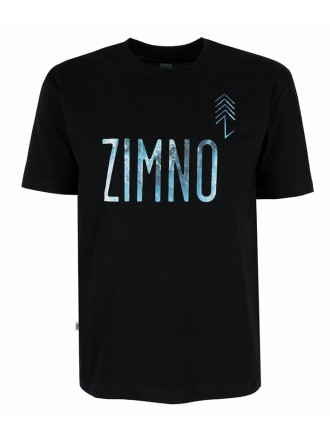 T-Shirt Relaks Unisex Czarny Wzburzone Morze