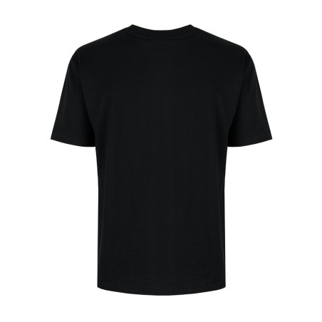 T-Shirt Relaks Unisex Czarny Fioletowe Góry