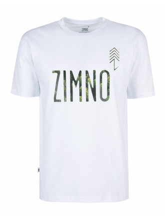 T-Shirt Relaks Unisex Biały Las