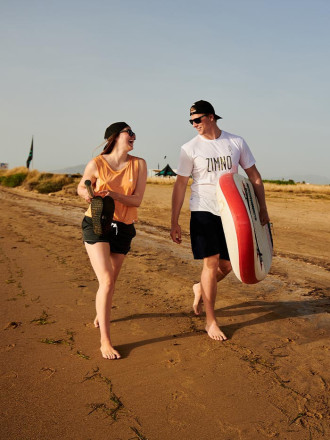 T-Shirt Relaks Unisex Biały Las Lookbook T-Shirt Relaks Unisex Biały Las Lookbook