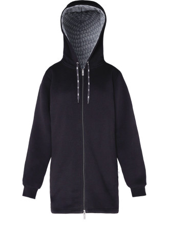 Bluza Długa Rozpinana Czarna Bluza Długa Rozpinana Czarna