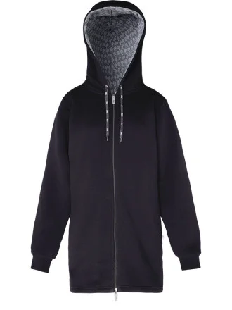 Bluza Długa Rozpinana Czarna