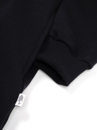 Bluza Długa Rozpinana Czarna Bluza Długa Rozpinana Czarna