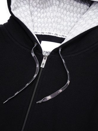 Bluza Długa Rozpinana Czarna Bluza Długa Rozpinana Czarna