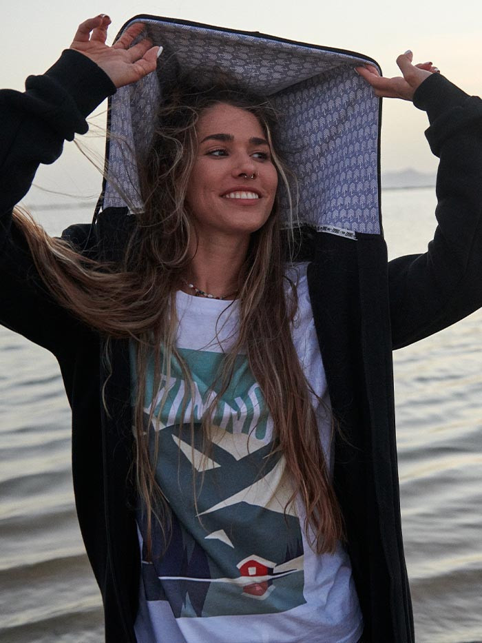 T-Shirt Relaks Unisex Biały Plakat Tatry lookbook T-Shirt Relaks Unisex Biały Plakat Tatry lookbook