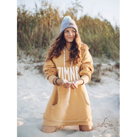 Bluza Hoodie Musztardowa Lookbook