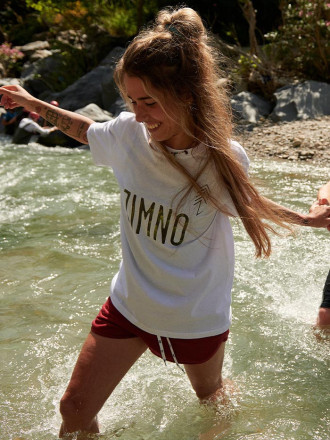 T-Shirt Relaks Unisex Biały Las Lookbook T-Shirt Relaks Unisex Biały Las Lookbook