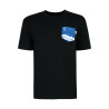 T-Shirt Relaks Unisex Czarny z Kieszonką Morze