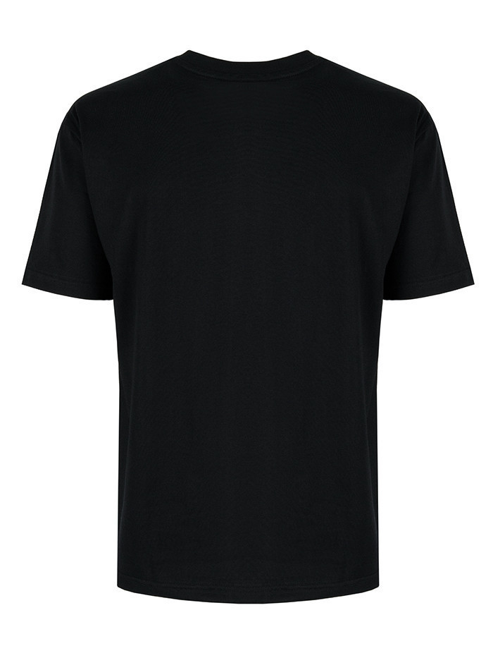 T-Shirt Relaks Unisex Czarny Liść Paproci T-Shirt Relaks Unisex Czarny Liść Paproci