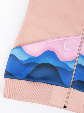 Bluza Damska Rozpinana Brudny Róż Wzgórza Bluza Damska Rozpinana Brudny Róż Wzgórza