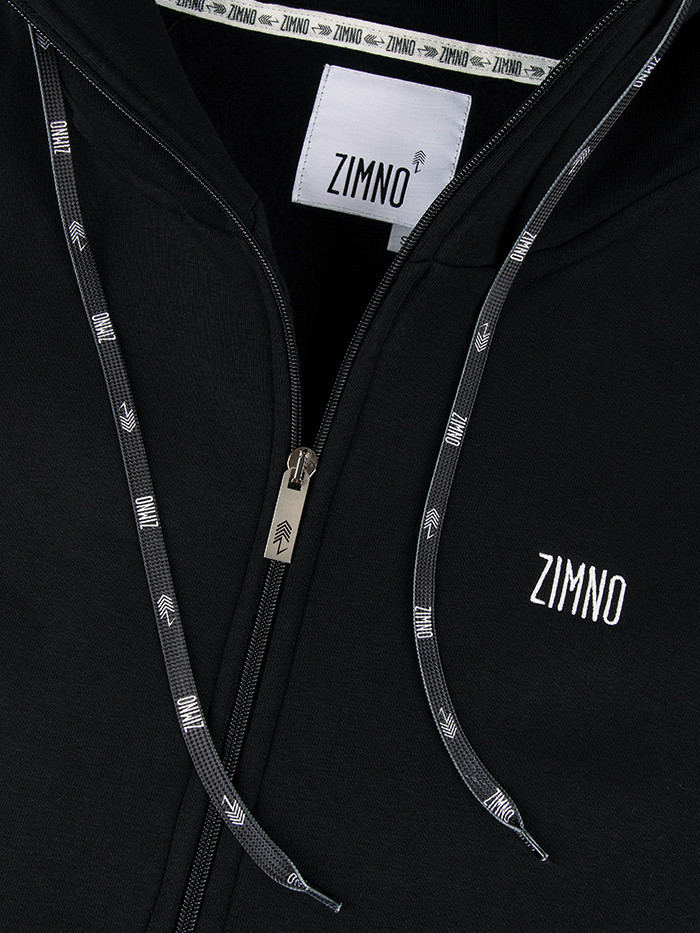 Bluza Męska Rozpinana Czarna Świerki Bluza Męska Rozpinana Czarna Świerki