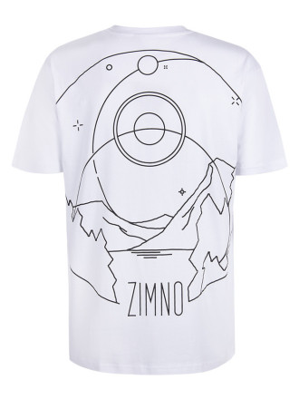 T-Shirt Oversize Unisex Szlaki Kosmosu Biały