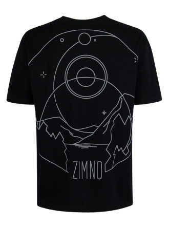 T-Shirt Oversize Unisex Szlaki Kosmosu Czarny