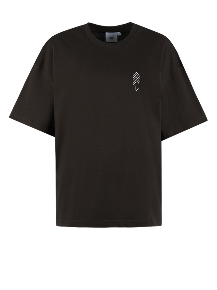 T-shirt Unisex Pudełkowy Brązowy