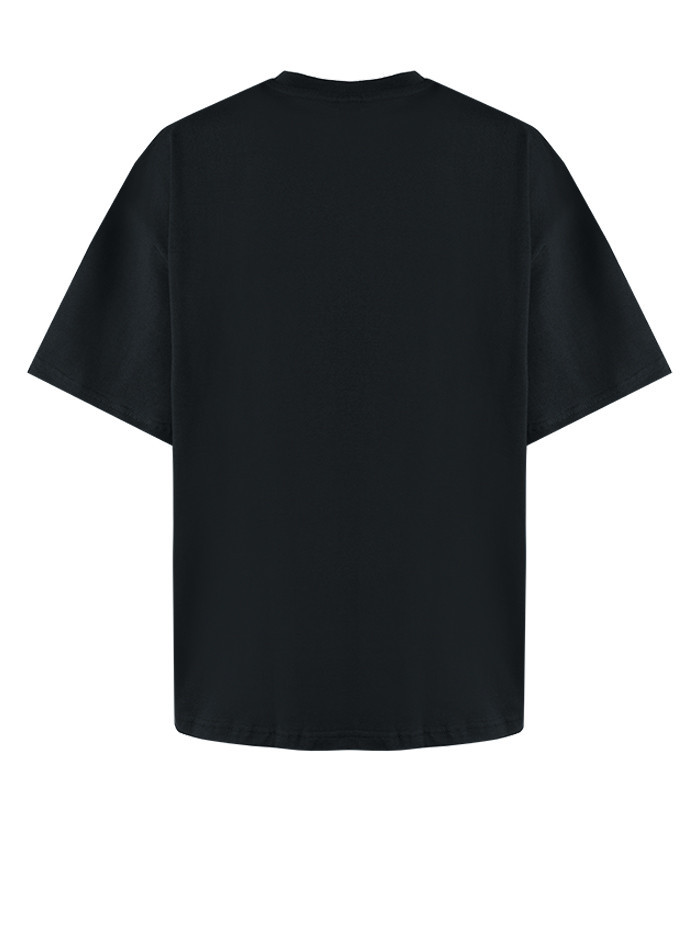 T-shirt Unisex Pudełkowy Czarny