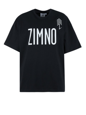T-shirt pudełkowy czarny UNISEX