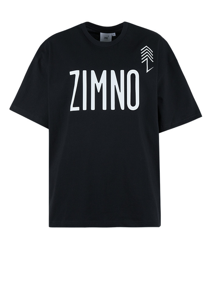 T-shirt Unisex Pudełkowy Czarny