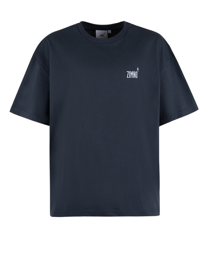 T-shirt Unisex Pudełkowy Lato Grafitowy