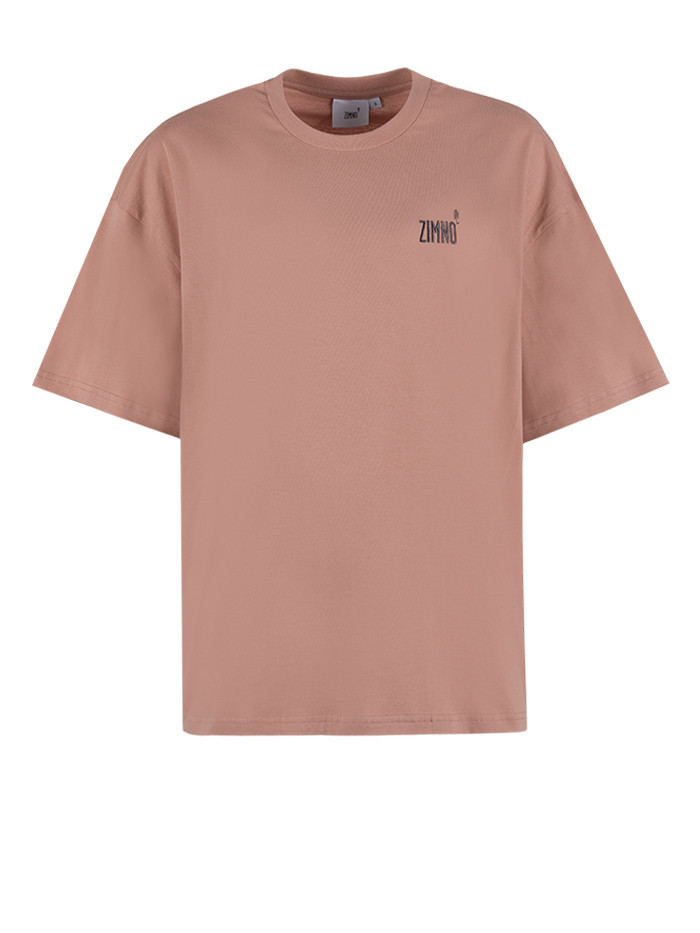 T-shirt Unisex Pudełkowy Lato Różowy