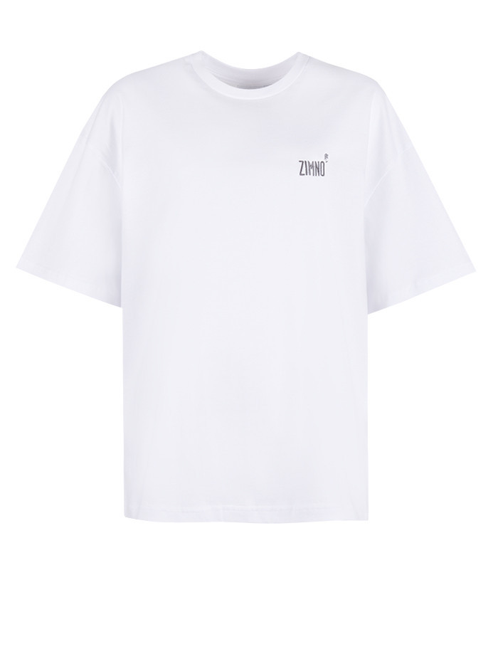 T-shirt Unisex Pudełkowy Stay-Salty Biały