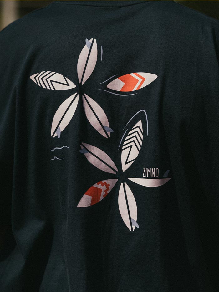 T-shirt Unisex Pudełkowy Lato Grafitowy