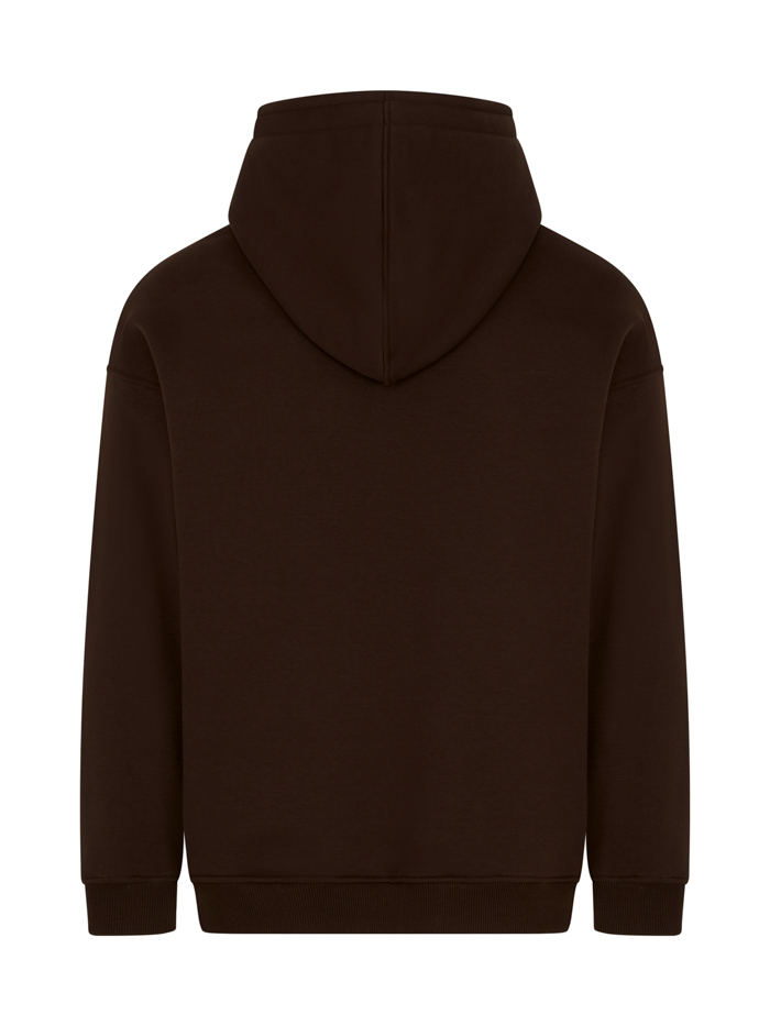 Bluza Brązowa z Kapturem Alpaka