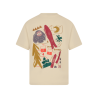 T-Shirt Unisex Pudełkowy Kremowy