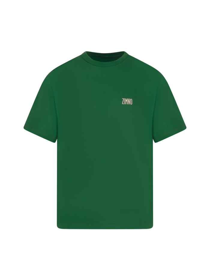 T-Shirt pudełkowy zielony