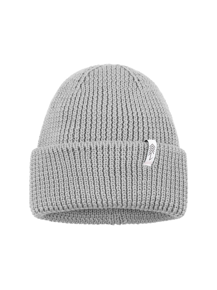 Czapka zimowa z wełny merino Owca szara Czapka zimowa z wełny merino Owca szara