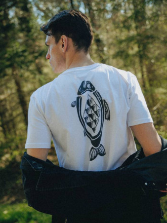 T-shirt klasyczny biały Ryboscypek UNISEX