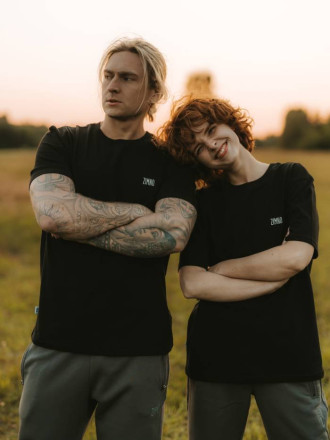 T-shirt klasyczny czarny Ryboscypek UNISEX