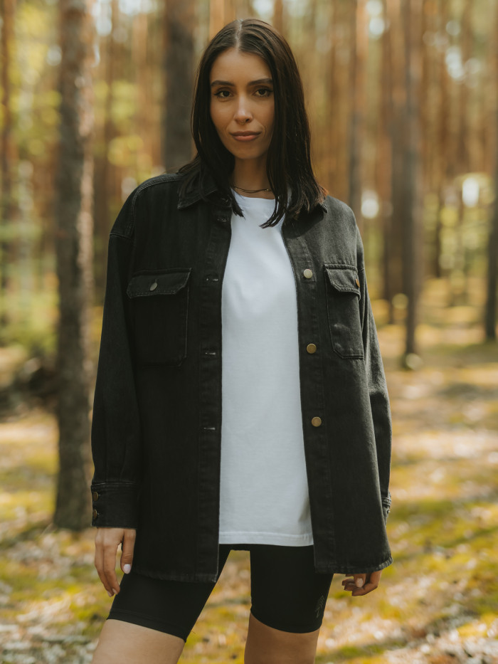 Koszula Dżinsowa czarna UNISEX Koszula Dżinsowa czarna UNISEX
