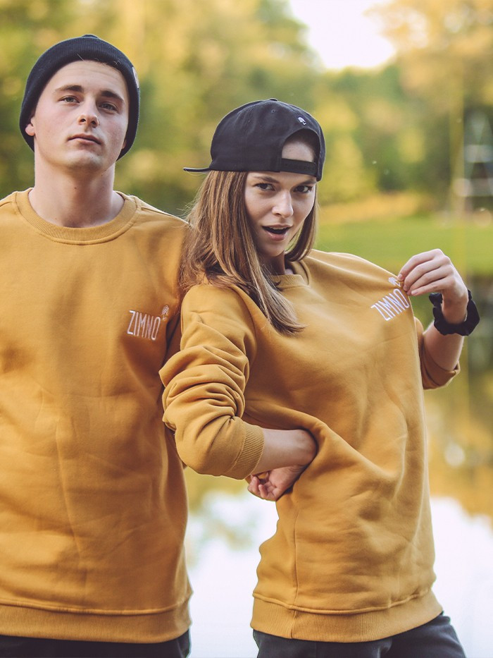 Bluza Crewneck Musztardowy Bluza Crewneck Musztardowy