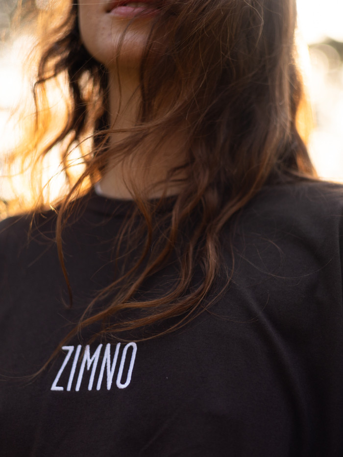 Sukienka T-shirtowa oversize brązowa