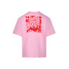 T-Shirt Unisex Pudełkowy Zima Różowy