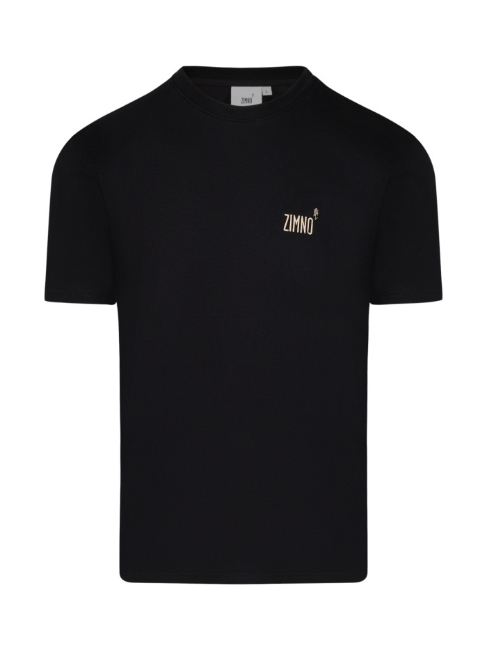 T-Shirt klasyczny czarny z nadrukiem GÓRY UNISEX