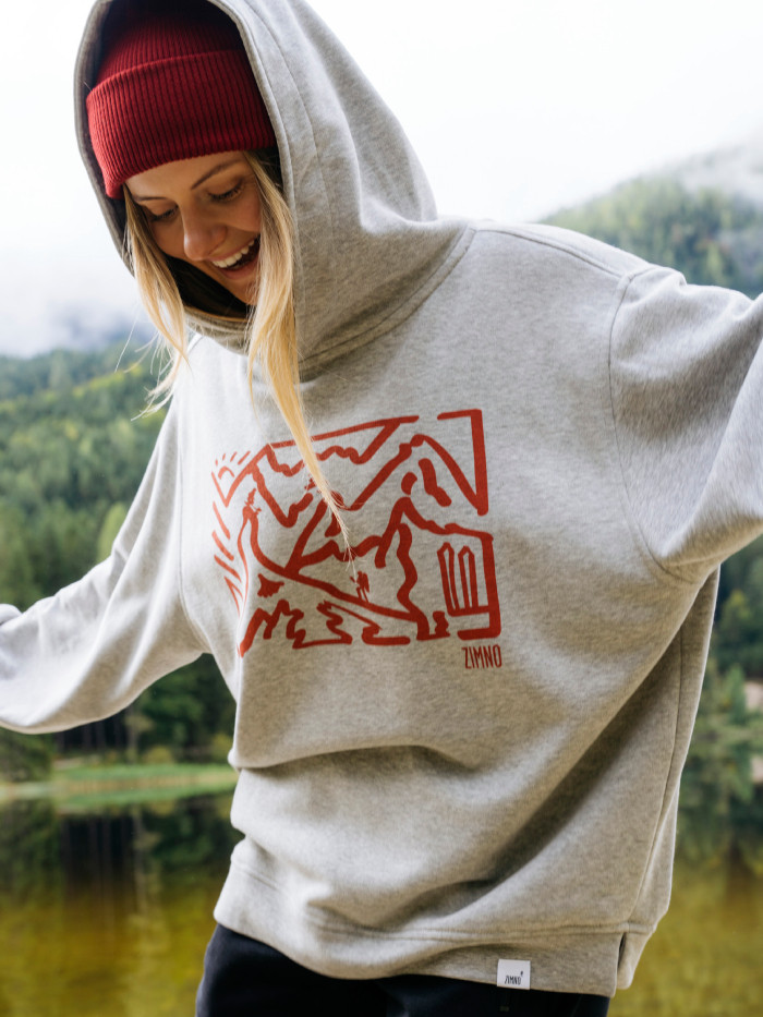Bluza Szara z nadrukiem damska GAZELA