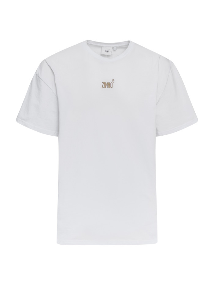 T-Shirt Unisex Pudełkowy Zachód Słońca Biały T-Shirt Unisex Pudełkowy Zachód Słońca Biały