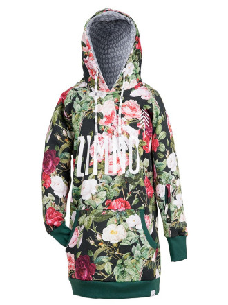 długa bluza hoodie z kapturem