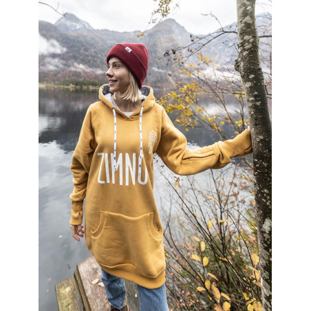 Bluza Hoodie Musztardowa Lookbook